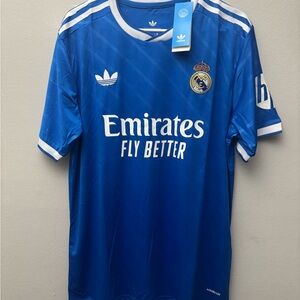 Adidas Real Madrid 25/26 Third Jersey Size XL Blue/White